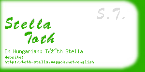 stella toth business card